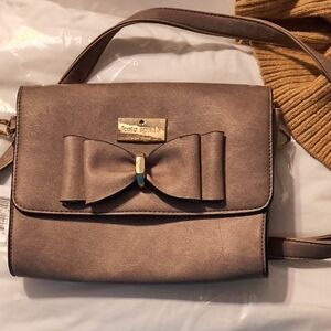 Kate Spade Taupe Crossbody Bag with Bow